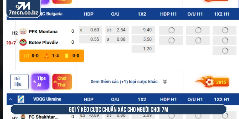 7M - Trang Soi Kèo Nhà Cái & Cập Nhật KQBD Hôm Nay Nhanh Nhất 11 Gợi ý kèo cược chuẩn xác cho người chơi 7M